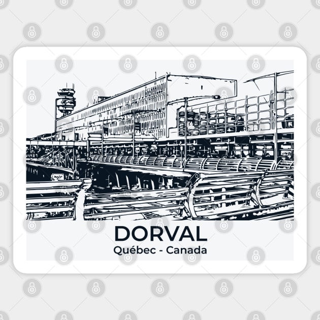 Dorval - Québec Magnet by Lakeric